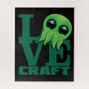 Lovecraft Baby Cthulhu Design – Spooky Cute Love Jigsaw Puzzle