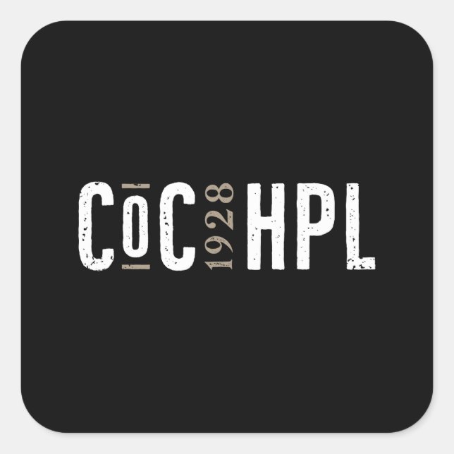 Lovecraft CoC Square Sticker (Front)