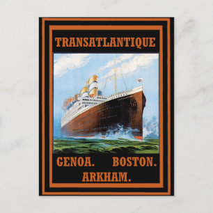 Lovecraft Cruise Lines: Arkham Postcard