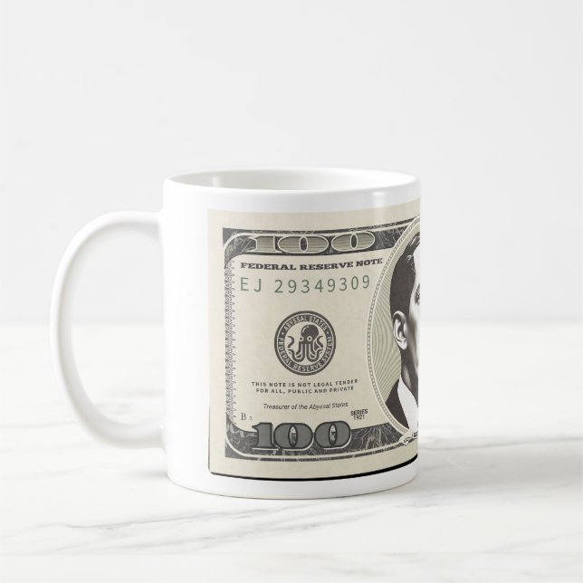 Lovecraft Dollar Coffee Mug (Left)