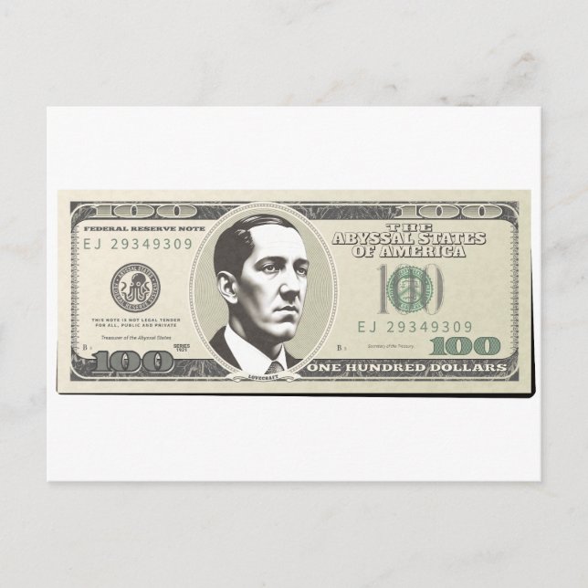 Lovecraft Dollar Postcard (Front)