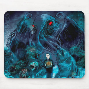 Lovecraft in the mist mouse pad