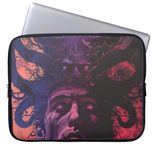 Lovecraftian Dark Fantasy Laptop Sleeve (Front)