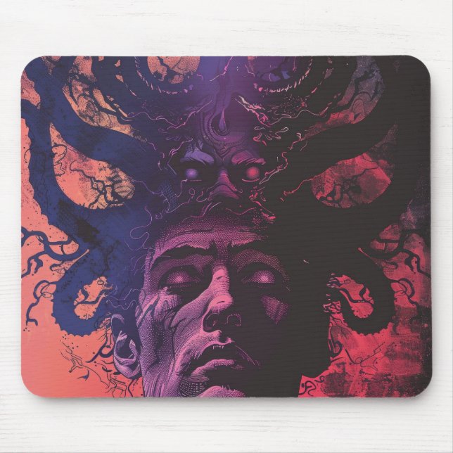 Lovecraftian Dark Fantasy Mouse Pad (Front)
