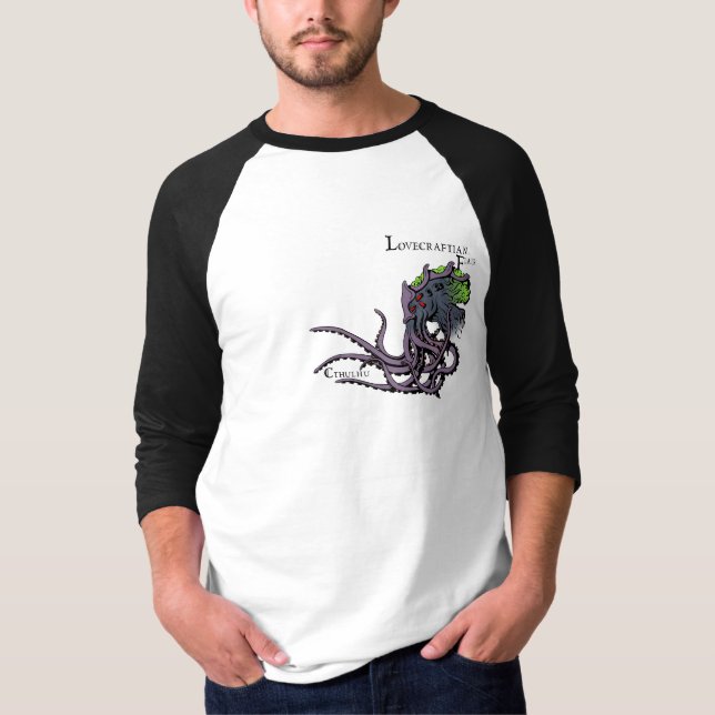 Lovecraftian Flair Shirt: Cthulhu 2 Colour Ink T-Shirt (Front)