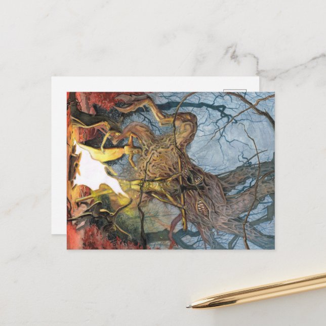 Lovecraftian Postcard (Front/Back In Situ)