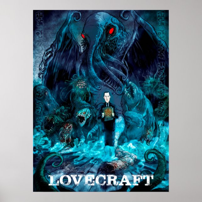 Lovecraft's creations poster (Front)
