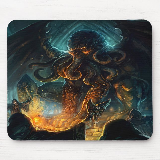 Lovecraft's Cthulhu mouse pad (Front)