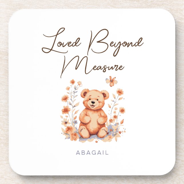  Loved Beyond Measure Latte Mug Coaster (Front)