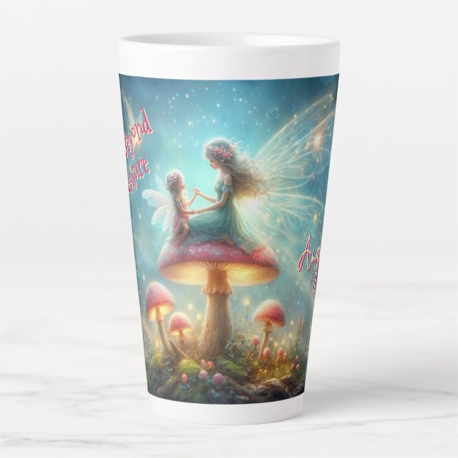 Loved Beyond Measure Personalised Fairy Latte Mug (Front)