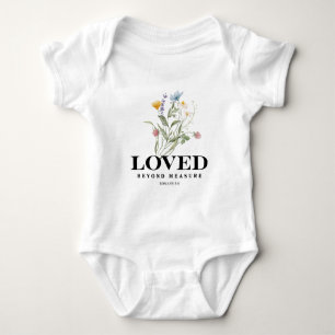 Loved Beyond Measure – Romans 5:8 Christian Bible Baby Bodysuit