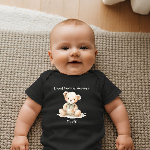 Loved Beyond Measure Teddy Bear Newborn Baby Bodysuit