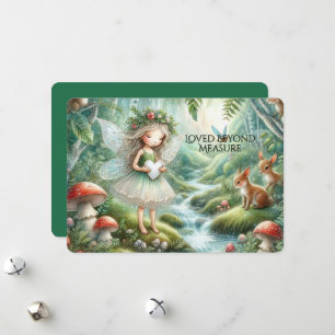 Loved Beyond Measure Whimsical Fairy Woodland Card