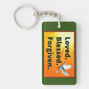 Loved.Blessed.Forgiven. Acrylic Keychain