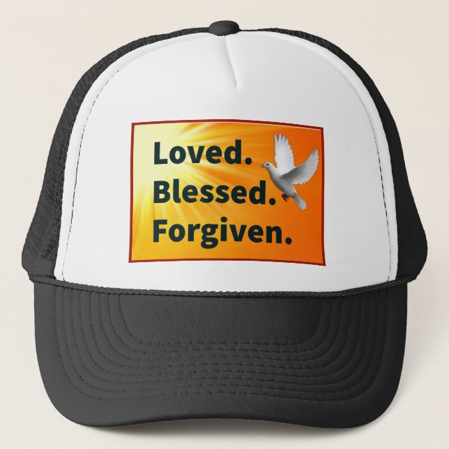 Loved.Blessed.Forgiven. Custom Hat (Front)