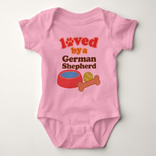 Loved By A German Shepherd (Dog Breed) Baby Bodysuit