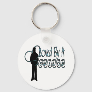 Loved By A Sailor Key Ring