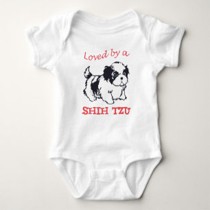 Loved by a Shih Tzu Baby Bodysuit