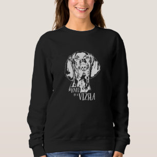 Loved by a Vizsla dog saying dog mum Hungarian Poi Sweatshirt
