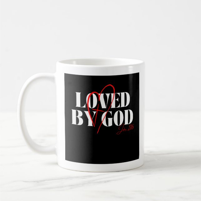 Loved by God – John 3:16 Coffee Mug (Left)