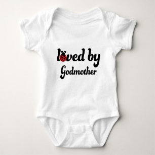 Loved By Godmother Gift Baby Bodysuit