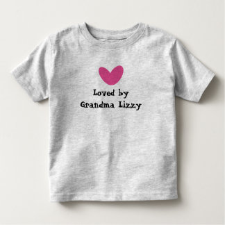Loved by Grandma Pink Heart Toddler T-Shirt