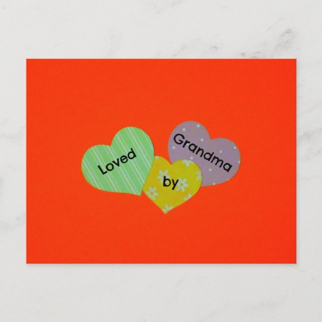 Loved by Grandma Postcard (Front)