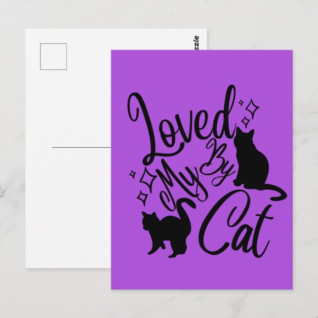 Loved By My Cat Postcard (Front/Back)