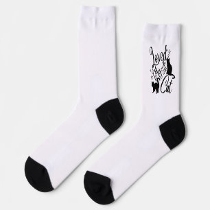 Loved By My Cat White Socks
