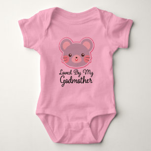 Loved By My Godmother Baby Girl T-shirt Baby Bodysuit