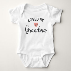 Loved By My Grandma Baby Bodysuit