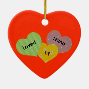 Loved by Nana Ceramic Ornament