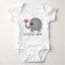 Loved By Nana Heart Elephant