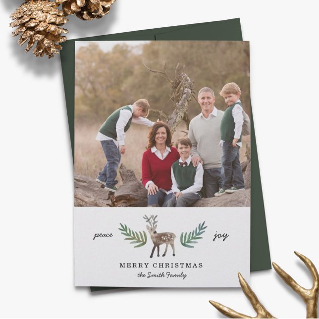 Loved Dearly 1 Photo Holiday Card (Creator Uploaded)