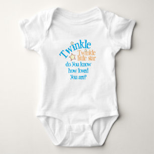 Loved Little  Star Personalised Twinkle Baby Bodysuit