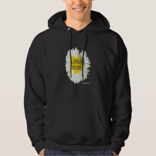 Loved Mum Heart Daisy Mother's Day Flower Hoodie