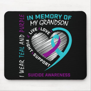 Loved One In Memory Of Grandson Suicide Awareness Mouse Pad