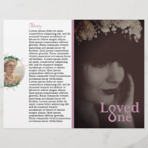 Loved One Memorial Service Program Flyer