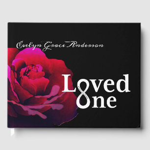 Loved One Rose Memorial Service Guest Book