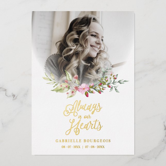 Loved One Woman In Memoriam Funeral Pink Wreath (Front)