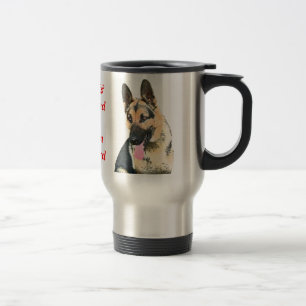 Loved & Protected By A German Shepherd Travel Mug