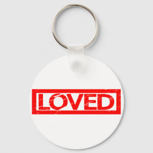 Loved Stamp Key Ring