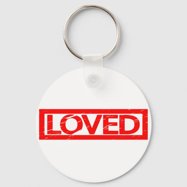 Loved Stamp Key Ring (Front)