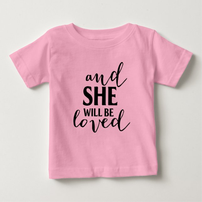 Loved tutu onsie baby T-Shirt (Front)