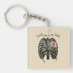 Loved You to the Dead – Gothic Rib Cage Key Ring