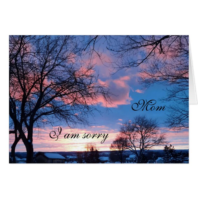 "LOVED YOU WHEN YOU COULDN'T TELL MOM" card (Front Horizontal)