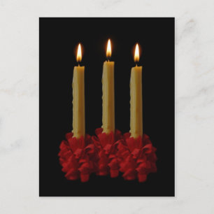 Lovefeast Candles Postcard