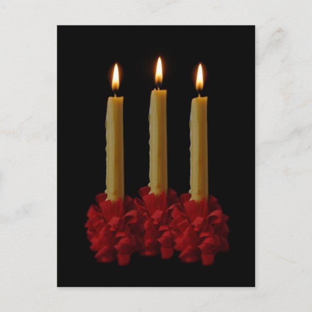 Lovefeast Candles Postcard (Front)