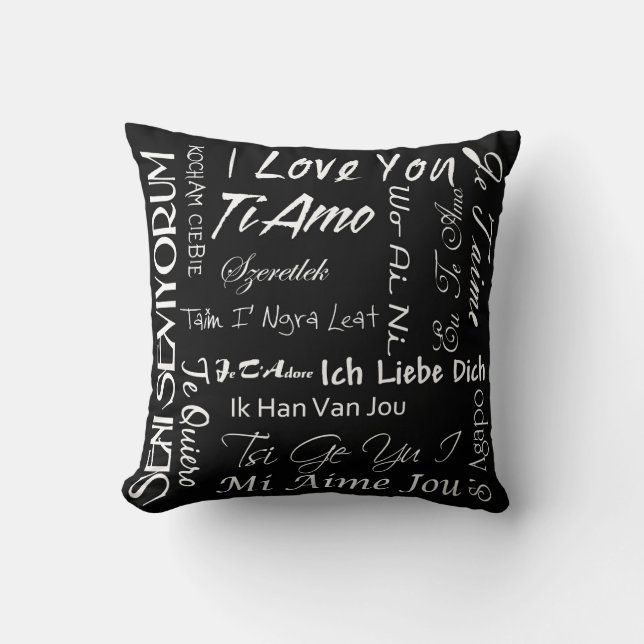 LoveFool Throw Pillow (Front)