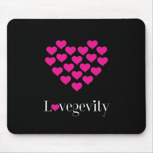Lovegevity Black Mouse Pad